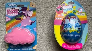 Target vs T.J.maxx store bought slime review yoyo lipgloss slime surprise & silly putty cloud putty