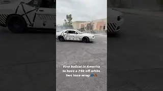 First hellcat in America to have a 75k off-white two tone wrap 🥶🔥