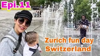 Fun day of exploring Zurich Switzerland on local transport | HINDI | WITH ENGLISH SUBTITLES |