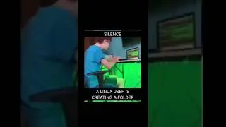 linux user creating a folder pov #programmingmemes #shorts #viral #linux