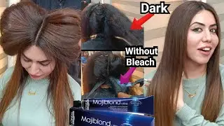 Dark To Light ||सिर्फ एक ट्यूब से || Without Bleach || Hair Color Change || By Salonfact