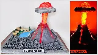 How to Make a Working Volcano Model for Science Projects | Step-by-Step Guide | Volcano Model