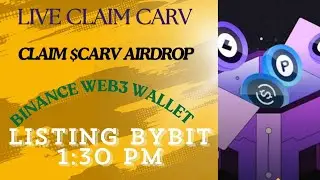 CARV Binance Web3 Airdrop| LIVE CLAIM CARV | Bybit CARV Withdrawal Process #crypto #carv #bybit