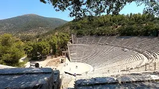 &Alpha;&rho;&chi;&alpha;&iota;&omicron;&lambda;&omicron;&gamma;&iota;&kappa;ό&sigmaf; &chi;ώ&rho;&omicron;&sigmaf; &Epsilon;&pi;&iota;&delta;&alpha;ύ&rho;&omicron;&upsilon; _ Epidaurus - The sanctuary of Asclepius - Ancient theatre