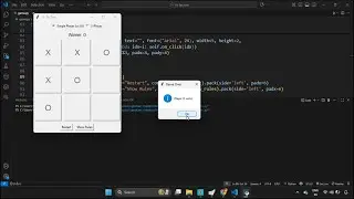 ticTacToi game in python with GUI using#chatgpt  #python #pythongame #games #codingvideos #chatgpt