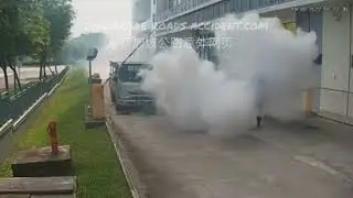 Lorry Collides With Exterminator In Woodlands