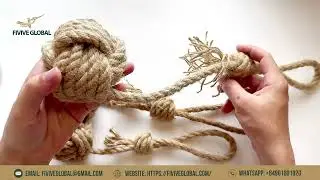 Pet Supply Chew Dog Toy &ndash; Hemp Ball with Tug Rope for Independent Play and Training Focus