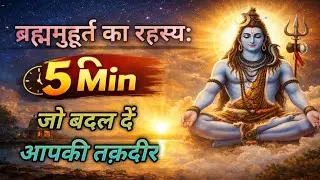 ब्रह्ममुहूर्त का रहस्य | 5 मिनट जो बदल दें आपकी तक़दीर | सुबह की शक्ति #harharmahadev #mahadev #jii 