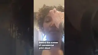 Behind the scenes commercial print model #print #actress #model