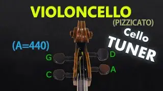 Cello Tuner - Standard Tuning (Pizzicato) (A=440)
