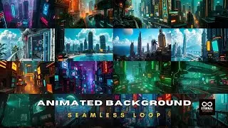 Animated Background Bundle - 20 Cyberpunk Sci-Fi Scenes | Cityscape Penthouse Live Wallpapers