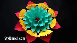 Easy DIY Paper Decoration Idea for Birthdays | Fall Craft | Backdrop Decorations