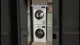 How to install Bosch washer & dryer | Ferrazmy