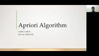 Apriori Algorithm for Association Rule Mining | RapidMiner | Arun S | 19BCE1106