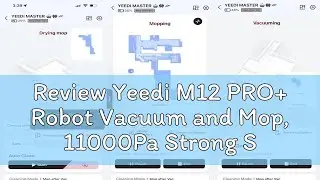 Review Yeedi M12 PRO+ Robot Vacuum and Mop, 11000Pa Strong Suction, ZeroTangle Technology, TruEdge D