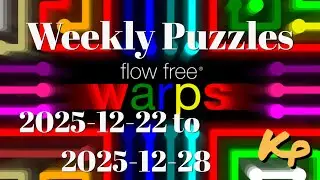 Flow Free Warps - Weekly Puzzles - Dotted Challenge - 2025-12-22 to 28 - December 22nd to 28th 2025
