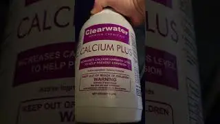 Adding calcium to your pool.