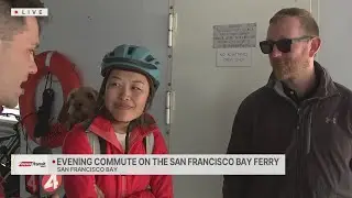 Evening commute on the SF Bay Ferry