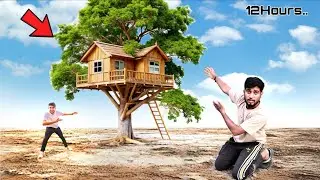 I living in tree house 12 hours challenge ,very hard