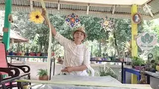 Vivero Tierra Verde - como sacar fibra del tallo de platano -por Alba Alvarez