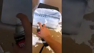 Spray painting my pc case! #shorts