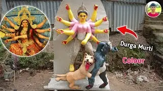 Durga Murti Colour Making🤩 | Durga Murti Colour Kaise Karen ?