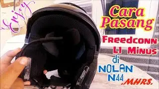 How to Install Freedconn L1 Minus  to Helmet - Motorcycle Helmet Wireless Bluetooth Headphone