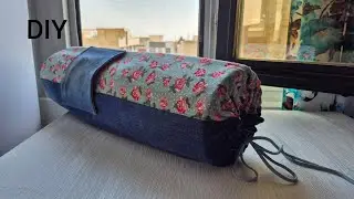 DIY Yoga Mat Bag | Upcycled Jeans & Old Clothes Sewing Project