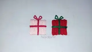 Beautiful Hand embroidery - easy attractive Hand embroidery - gift box 🎁 embroidery design 