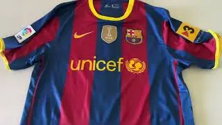 FC Barcelona 2010/11 Home Kit | Minejerseys Video Review