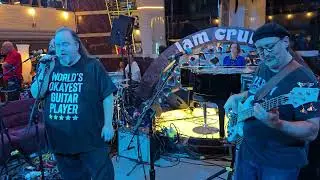 Jam Cruise 21 - Sloan Tash sings Boogie On Reggae Woman with Pink Talking Fish!