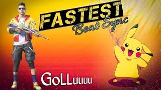 Pubg Fastest Beat Sync || Pikachu || GoLLuuuu