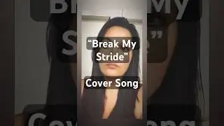 Practicing karaoke style &ldquo;Break My Stride&rdquo; cover song. #cover#coversong#music#singer#80s#brunette