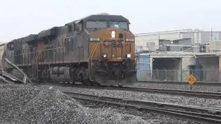 CSX Grain Train NB at Hair Dalton Georgia!