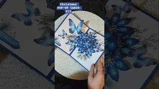 Create your own STUNNING Christmas POP-UP CARDS with twinkle 3d flowers & butterflies ❄️ #christmas