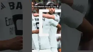 @realmadrid 's line up is just crazy 💀 #shorts