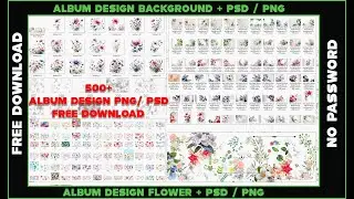 free download album design background flower ||  album design flower background psd