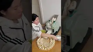 New dumpling wrapper machine #streetfood #satisfying #satisfyingvideo