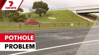 At least 28 cars caught out by a problematic pothole in Nar Nar Goon | 7NEWS