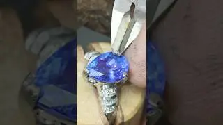 Crafting a Tanzanite Engagement Ring 💍 #shorts #jewelry