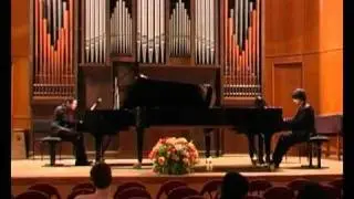 De Stefano Piano Duo play Brahms Sonata op. 34b for two pianos - III movement Scherzo: Allegro