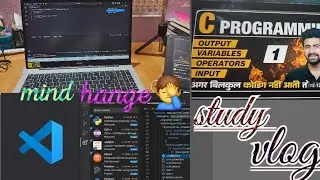 Amity university online bca study vlog || mind hang on vs code 🤒