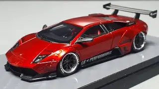 Обзор модели автомобиля из смолы Lamborghini Murcielago LBWK 1/64 от Error 404