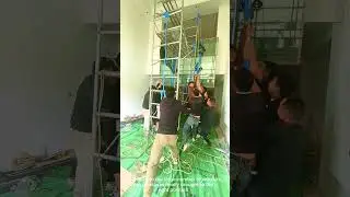 Window glass installation