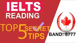 IELTS Reading: Top 5 SECRET Tips for Band 8777 By Asad Yaqub