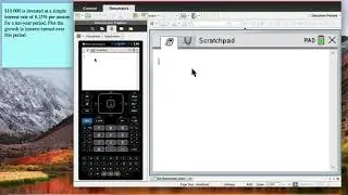 Graph Simple Interest Investments on your TI-Nspire CAS
