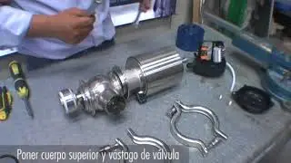 arme y desarme de válvula diversora de caudal DCX3 y dcx4