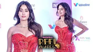 Janhvi Kapoor Turns Heads with Her Gorgeous Look and Wink at Showsha Reel Awards 2025!