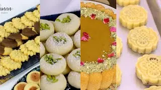 أساسي : كيك بالتوفي ومعمول وبتيفور وغريبة (تجميع حلويات العيد من القناة ) مسرع 3 مرات