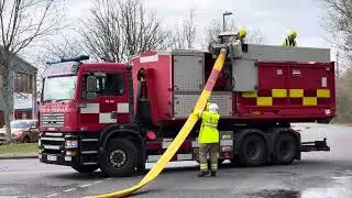 Rare footage DWFRS Hose Layer recovering its hoses following a joint exercise with HIWFRS in Calmore